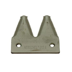 Double Cut in 3" Chrome, FINE section, 2-1/16" cc holes. Pack of 10