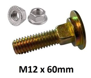Special Carriage Bolt & Nut for Poly Wear Plates, 226280