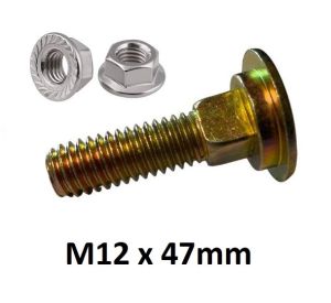Special Carriage Bolt & Nut for Poly Wear Plates, 226295