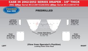 CaseIH 2052 Macdon 973 Poly Skid Shoe Set